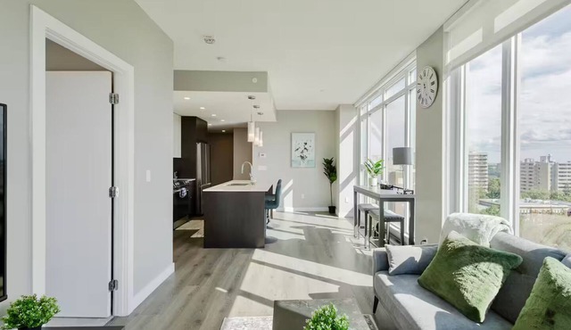Luxury 2bed 2Bath, King bed, Dt Views in Edmonton