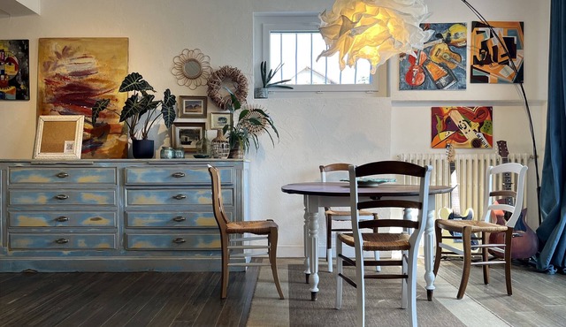 Maison D'artiste : Votre Oasis de Calme, Cosy, Verdure et Terrasse Privative