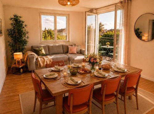 Maison familiale avec Jardin clos pour 9 personnes proche Forêt