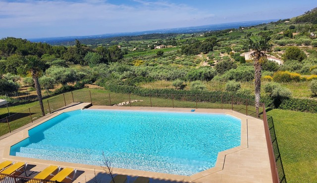 Mas du Barroux Gîte Paradizu vue sur les Alpilles