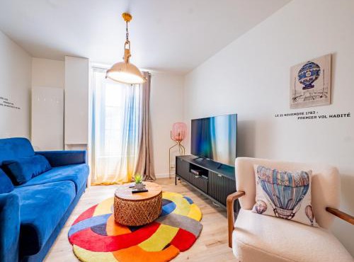 Nid Montgolfières Cozy 1 bedroom apartment City center 4 people