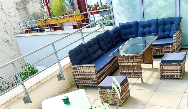 Relax Appart 76m2 /terrasse 25m2/lits Luxe Sofitel