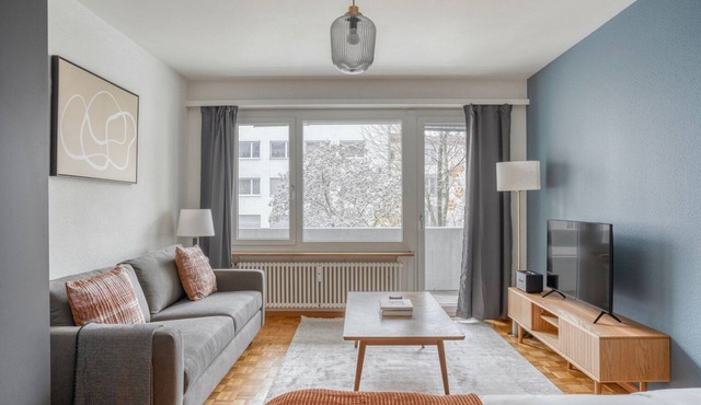 Remarkable Gundeldingen 1BR w/Storage, nr Train Station, by Blueground in Basel