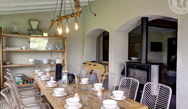 Spacious cottages with private pool, sauna, pets allowed, and parking, up to 18 people