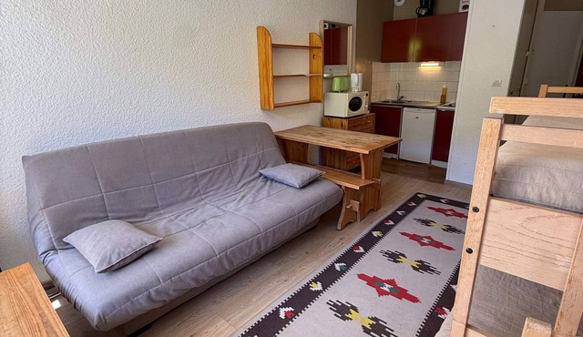 Studio for 3 at the foot of the slopes with balcony