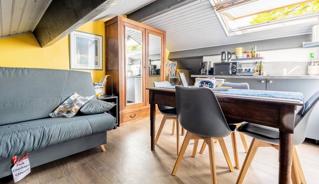 Studio 'Les Gîtes Du Robelier - Le Nid' with Shared Garden, Balcony, and Wi-Fi