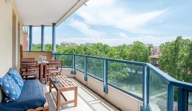 T3 - Grand Balcon vue canal - A 3 pas de la Gare