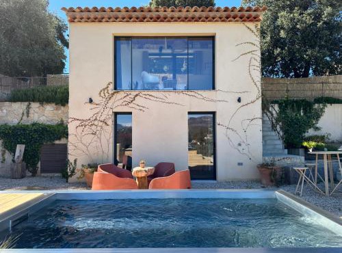 Tiny House - St-Paul-de-Vence - private jacuzzi - panoramic view in Saint Paul de Vence