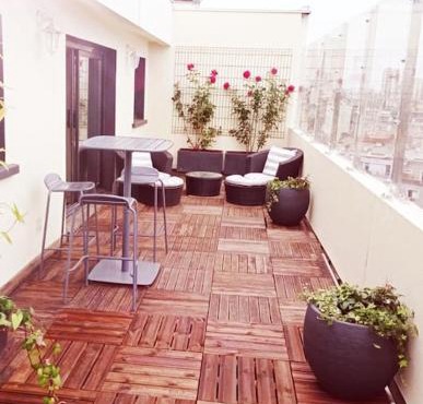 Top floor parisian apartment with terrace