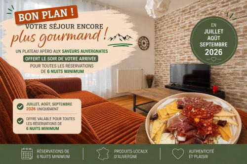 Volcan Ocre-4 pers-Spacieux et chaleureux - Parking privatif - Proches axes, commerces et services - Check in 24-24