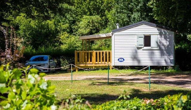 ZEcamping 3 étoiles piscine chauffée locatif BBQ clim 32m2 4 pers