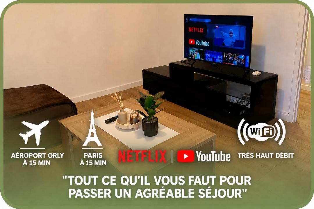 Choisy-le-Roi Apartment | Cosy Choisy - 15 min de Paris