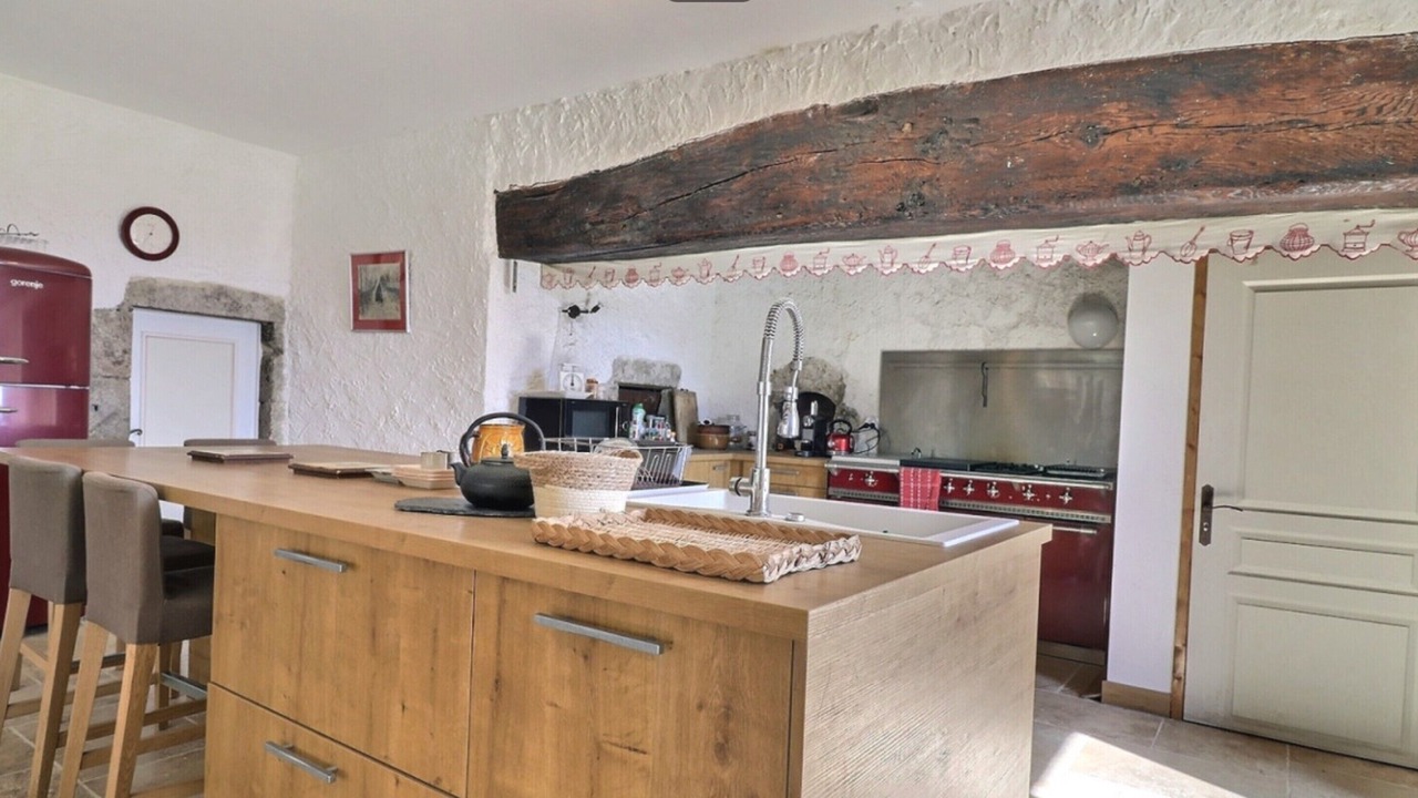 Photo of Kitchen in Sagnes-et-Goudoulet