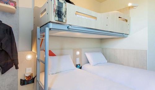 Twin Room with Two Single Beds and One Mezzanine Bed