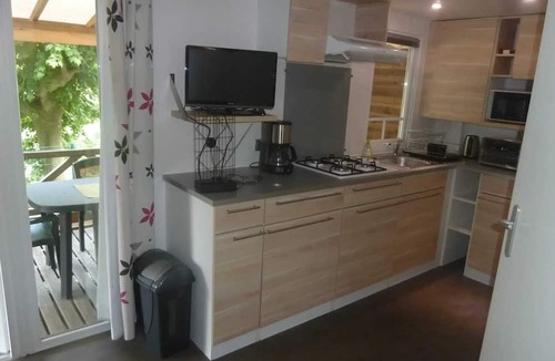 Saint-Pierreville House | Homerez - Nice bungalow for 4 ppl. with terrace at Saint-Pierreville