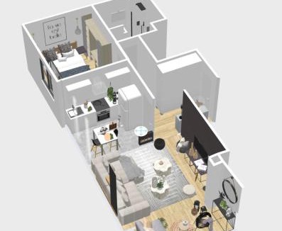 Sablon Apartment | Le cocon Blånc Metz -T2 cosy avec parking privé & balcon - Gare, Nouvelle Ville