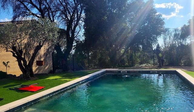 Homerez - Villa for 6 ppl. with swimming-pool, garden and terrace at Aubignan