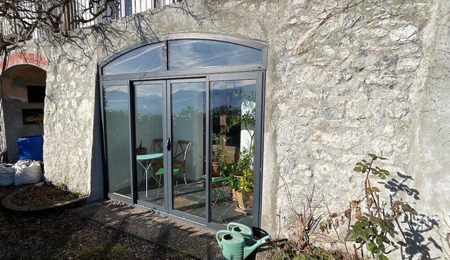 Studio, panoramic Belledonne view, large quiet garden - La Tronche/Grenoble