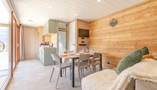 Chalet, Ground floor, sauna, hammam, terrace, parking, 35m², Aussois